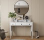 Hanah Home FRN-20083 Mesa de Maquillaje Madera y Blanco